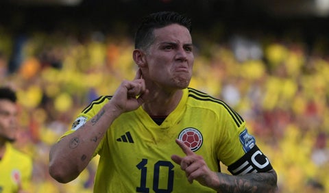 James Rodríguez con la selección Colombia