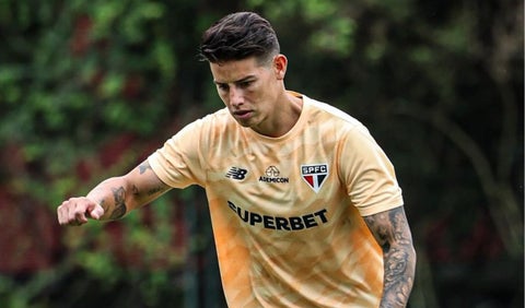 James Rodríguez con Sao Paulo de Brasil