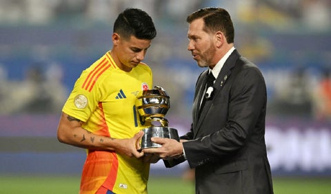 James Rodríguez, mejor jugador de Copa América