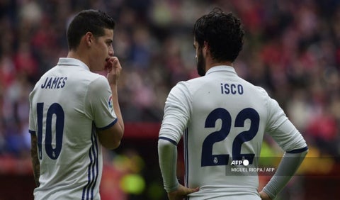 James Rodríguez e Isco Alarcón
