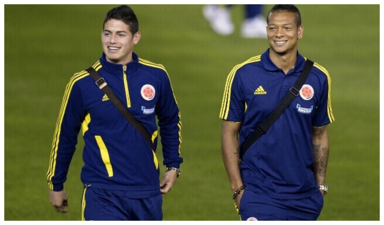 James Rodríguez y Fredy Guarín en Selección Colombia