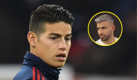 James Rodriguez y el Kun Aguero