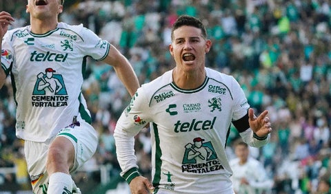 James Rodríguez, colombiano en el Club León