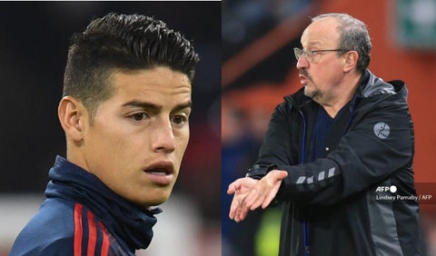 James Rodríguez y Rafa Benitez