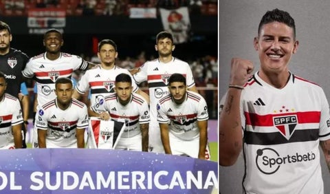James Rodríguez, colombiano en Sao Paulo