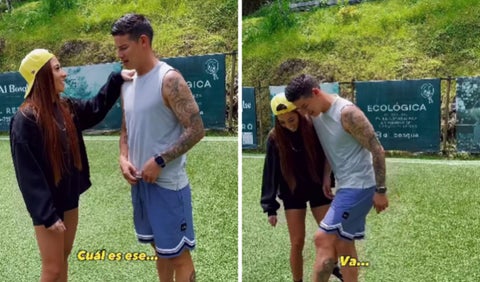 james Rodriguez y Daniela Henao
