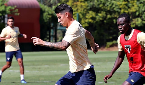 James Rodríguez en Sao Paulo 2024