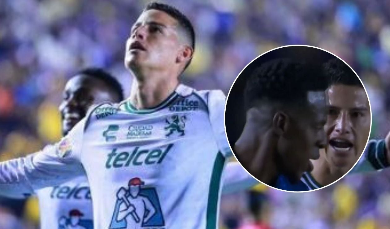 VIDEO: James hace todo en León: así fue su pelea con Cristian Borja