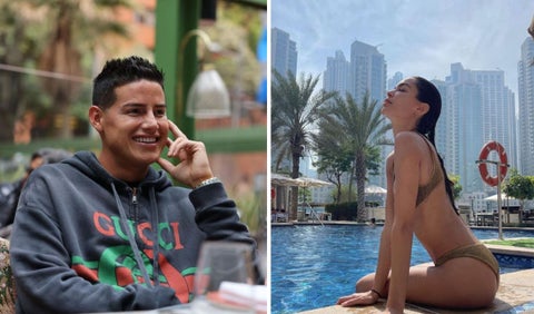 James Rodríguez y Joana Sanz