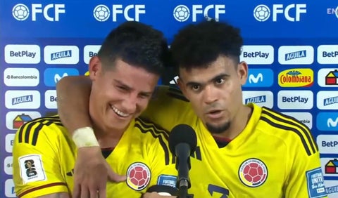 Video: Luis Díaz defendió a James tras el 2-1 de Colombia ante Brasil