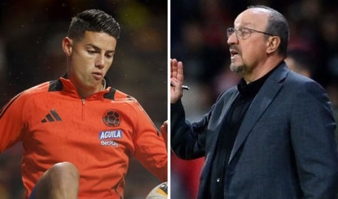 James Rodríguez y Rafa Benitez