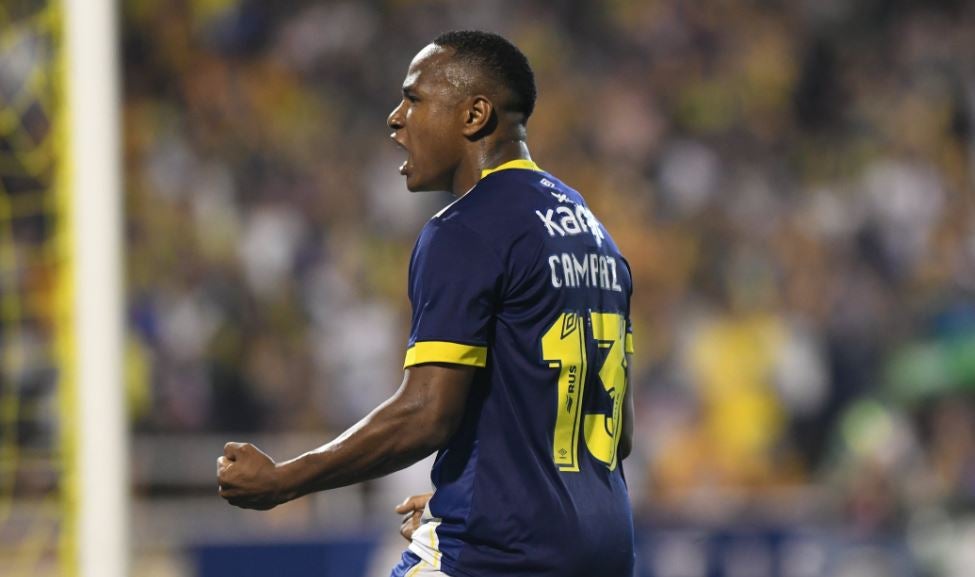 Jaminton Campaz marcó gol con Rosario Central