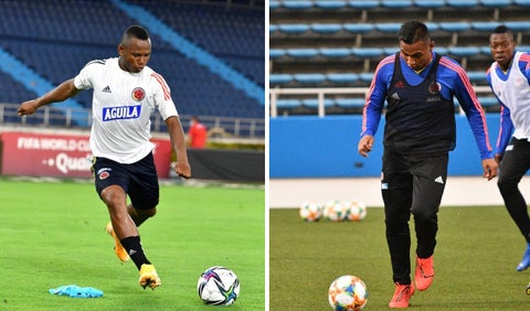 Jaminton Campaz y Alfredo Morelos