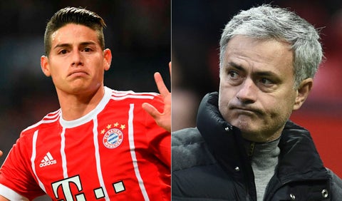 James y Mourinho podrían coincidir en el Bayern Munich.