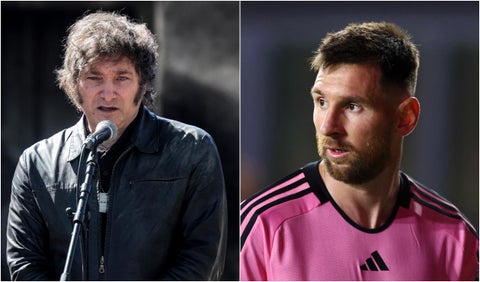 Javier Milei y Lionel Messi