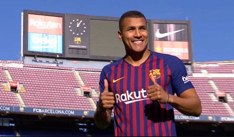 Murillo, feliz al ser presentado como jugador del Barcelona