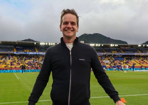 Jero Freixas en el partido Millonarios vs Jaguares