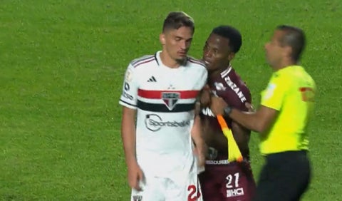 Jhon Arias - expulsión Sao Paulo vs Fluminense