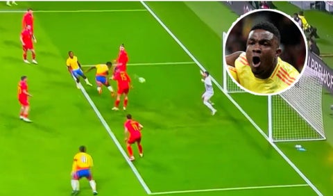 Jhon Córdoba - Colombia vs Rumania