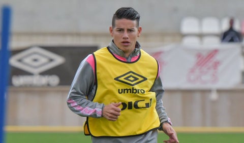 James Rodríguez con la selección Colombia