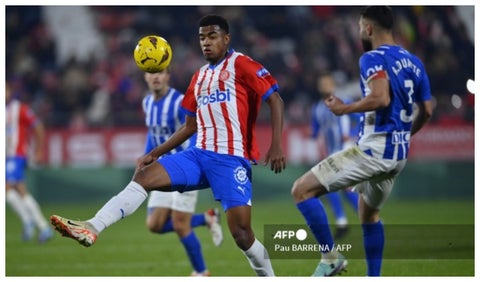 Jhon Solís con Girona ante Alavés por la Liga Española 2023/24