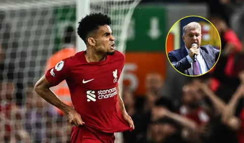 Joan Laporta lamentó no haber fichado a Luis Díaz en el Barcelona