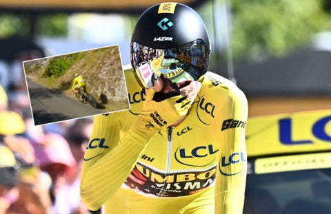 Jonas Vingegaard en la penúltima etapa del Tour de Francia 2022