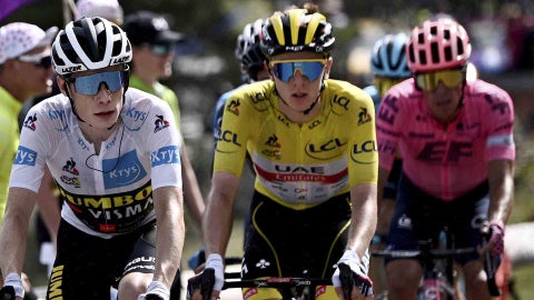 Jonas Vingegaard, Pogacar y Urán