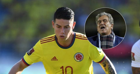 Jorge Luis Pinto pidió la cabeza de James en la Selección