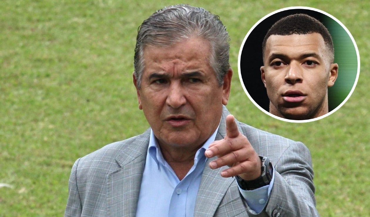 Jorge Luis Pinto y Kylián Mbappé