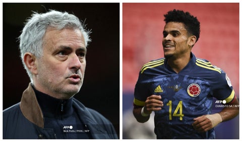 José Mourinho y Luis Díaz