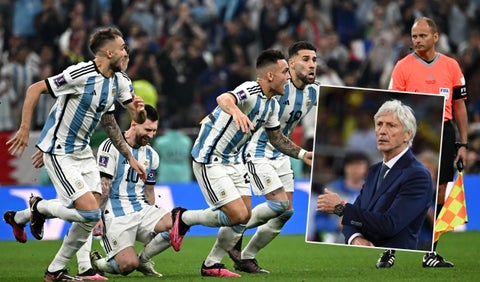 José Pékerman en la final de la Selección Argentina