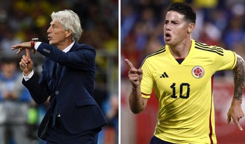 José Pékerman y James Rodríguez