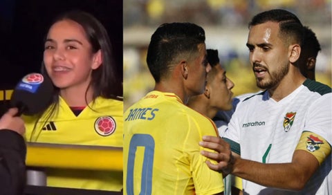 Boliviana demostró su amor por la Selección Colombia