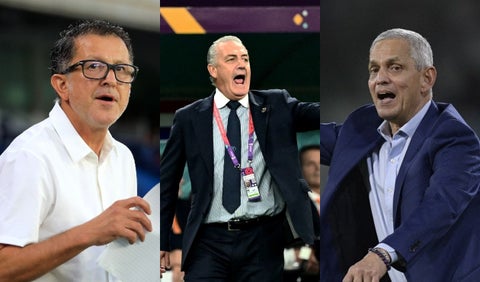 Juan Carlos Osorio, Gustavo Alfaro y Reinaldo Rueda