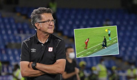 Juan Carlos Osorio, pisotón a jugador de Medellín