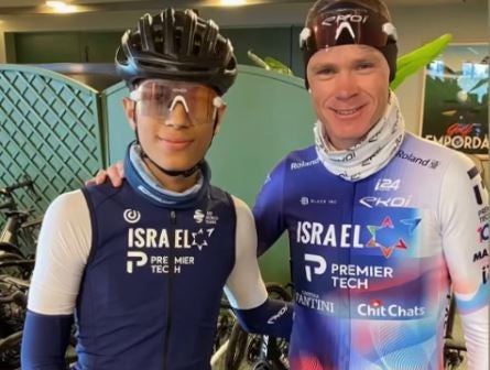 Juan Diego Quintero con su nuevo equipo, el Israel – Premier Tech
