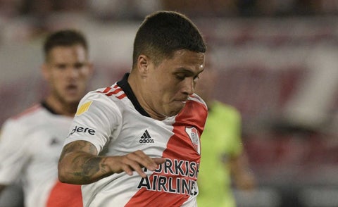 Juan Fernando Quintero cuando jugaba en River Plate