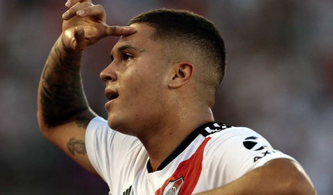 Juan Fernando Quintero cuando jugaba para River Plate