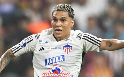 Juan Fernando Quintero en un partido de Junior