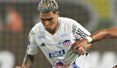 Juan Fernando Quintero en un partido del Junior