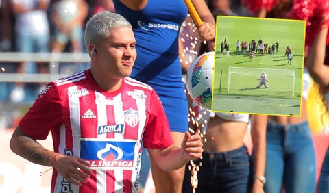 Juan Fernando Quintero ya botó el primer penal con Junior