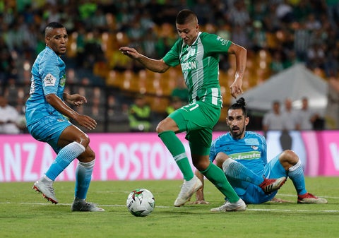 Juan Pablo Ramírez, autor del gol de la victoria para Nacional ante Jaguares