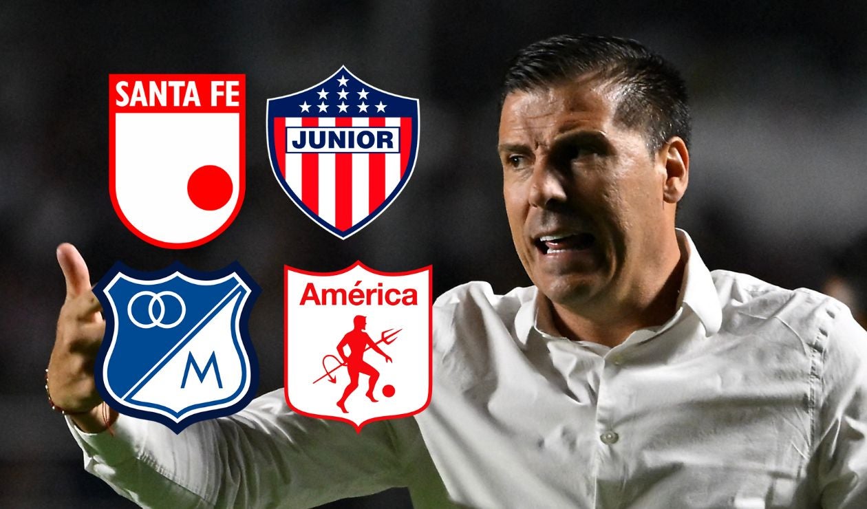 Juan Cruz Real con equipo del fútbol colombiano