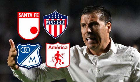 Juan Cruz Real con equipo del fútbol colombiano