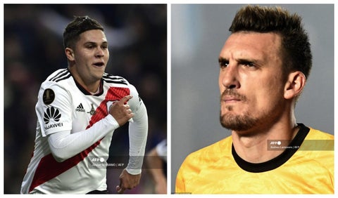 'Juanfer' Quintero y Franco Armani