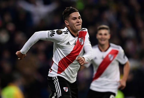 Juan Fernando Quintero, delantero colombiano al servicio de River Plate