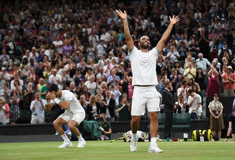 Robert Farah y Juan Sebastián Cabal en el All England Club de Londres