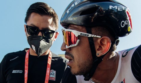 Juan Sebastián Molano tras ganar la etapa 12 de la Vuelta a España