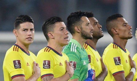 Jugadores de la Selección Colombia